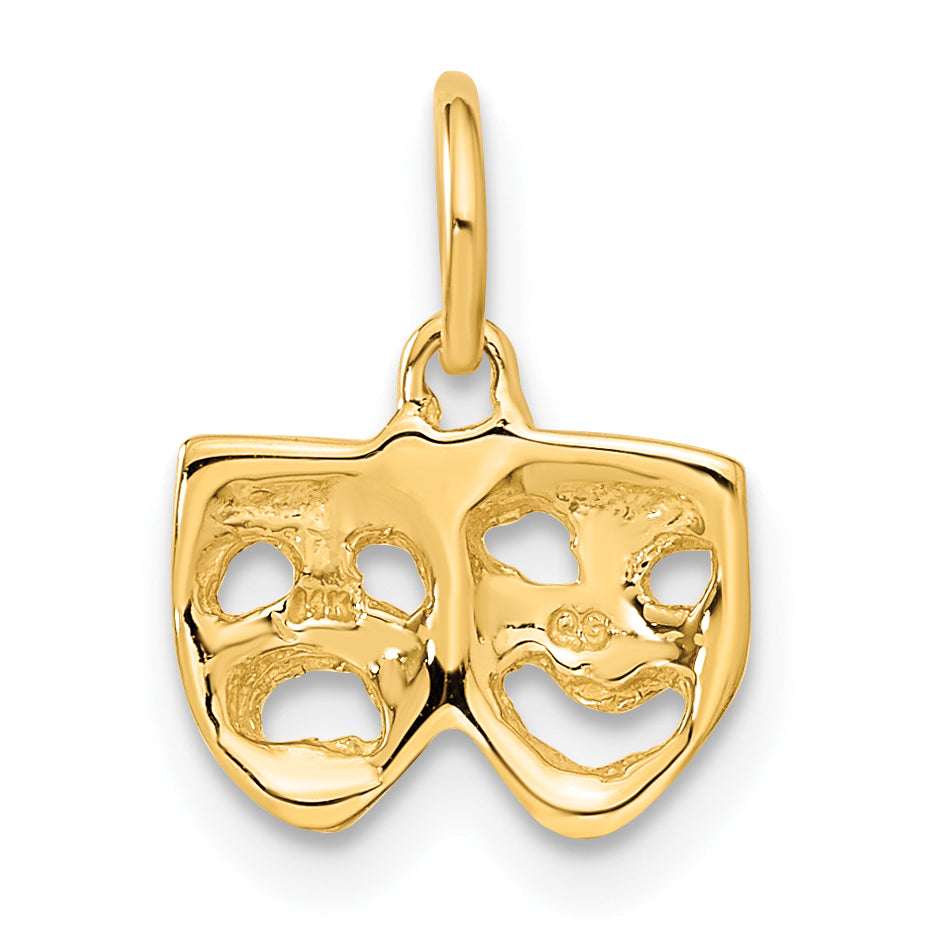 10K Yellow Gold Comedy/Tragedy Charm