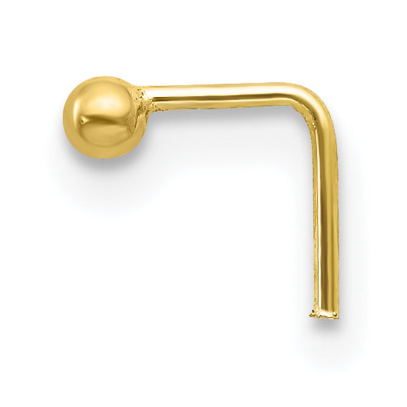 10K Yellow Gold Set Of 3 Cz Nose Studs