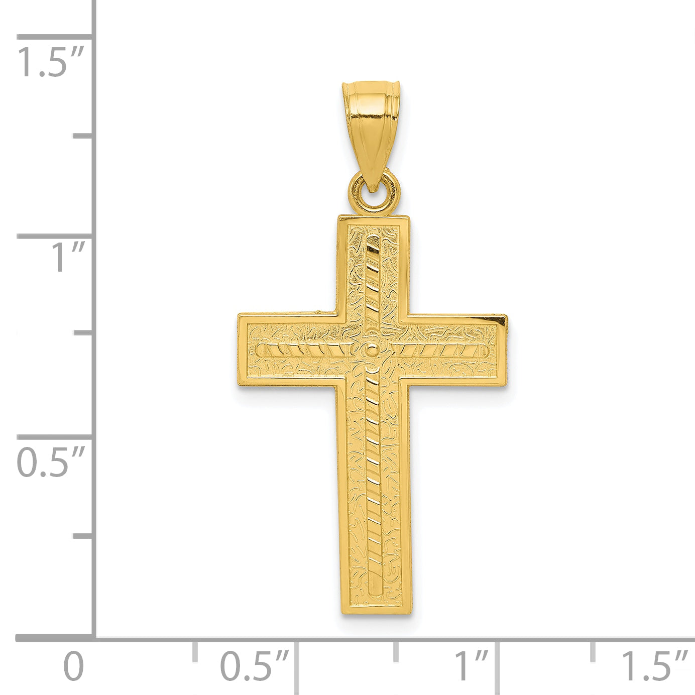 10k Yellow Gold Cross Pendant