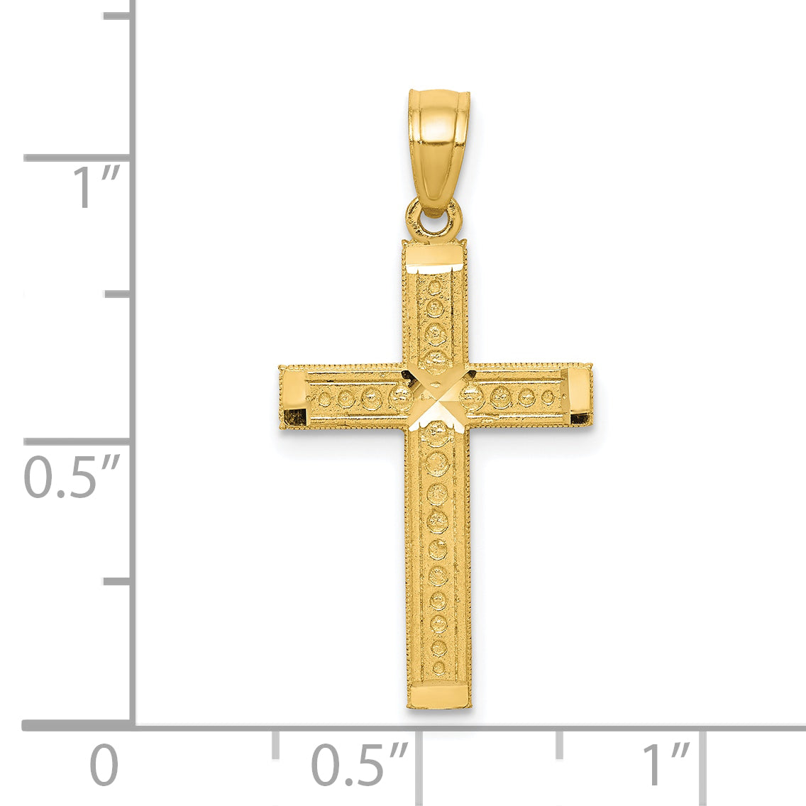 10k Yellow Gold Cross Pendant