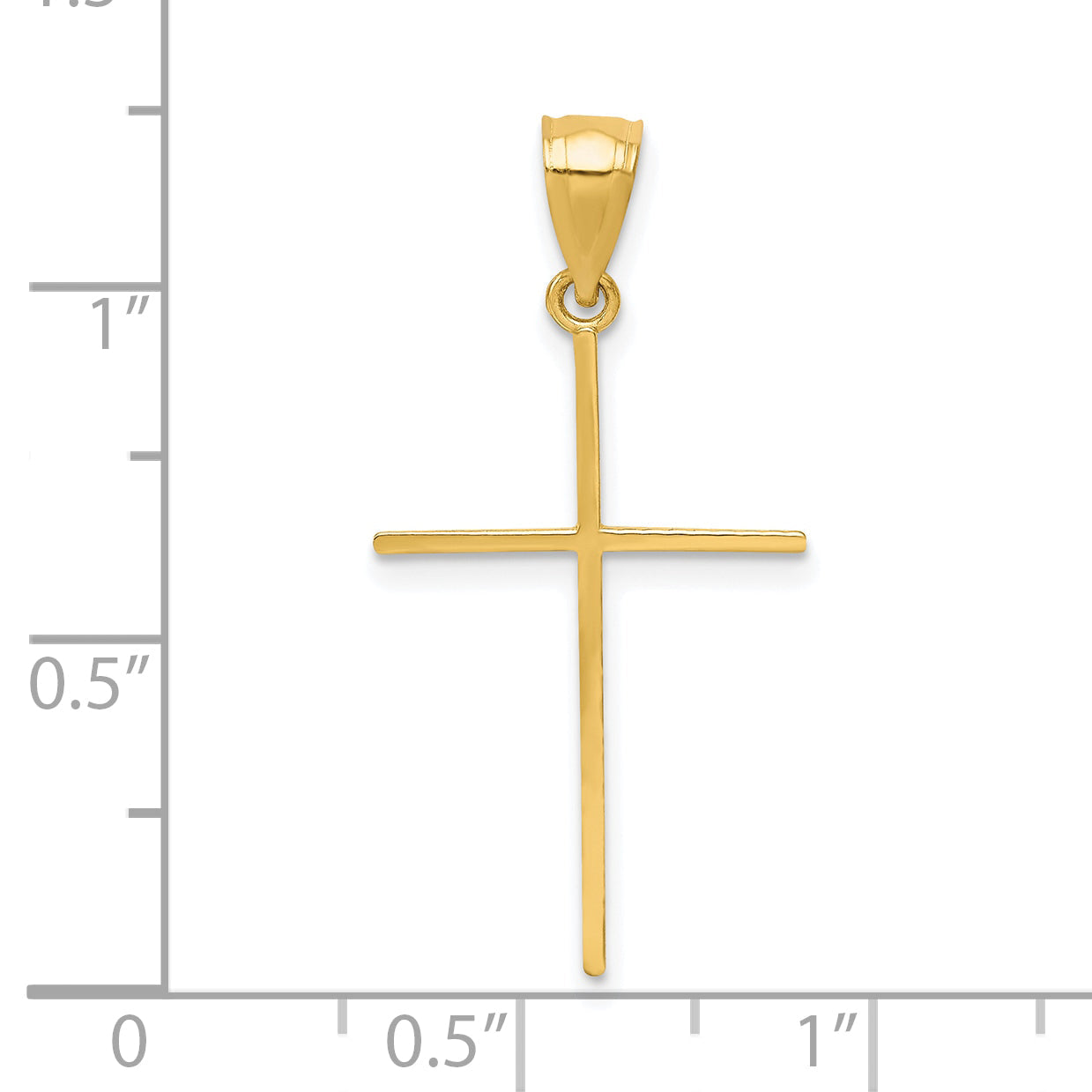 10k Yellow Gold Cross Pendant