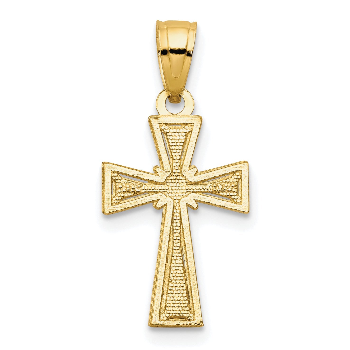 10k Yellow Gold Cross Pendant