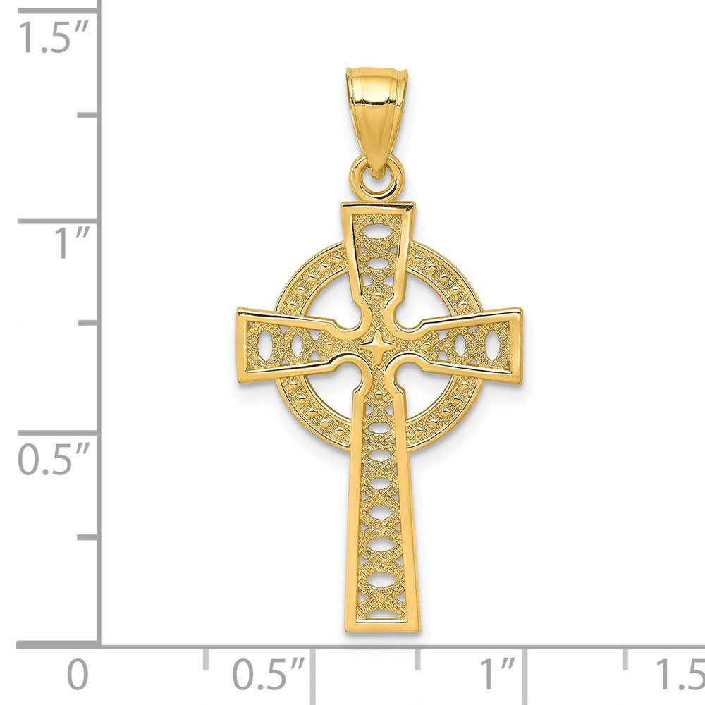 10k Yellow Gold Iona Cross Pendant