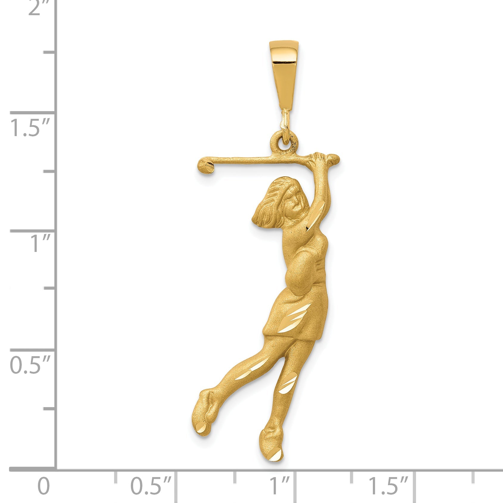 10K Yellow Gold 10K Golfer Charm