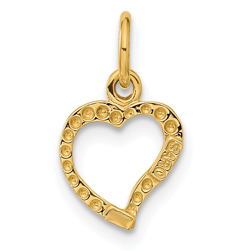 10K Yellow Gold 10K Polished Heart Pendant