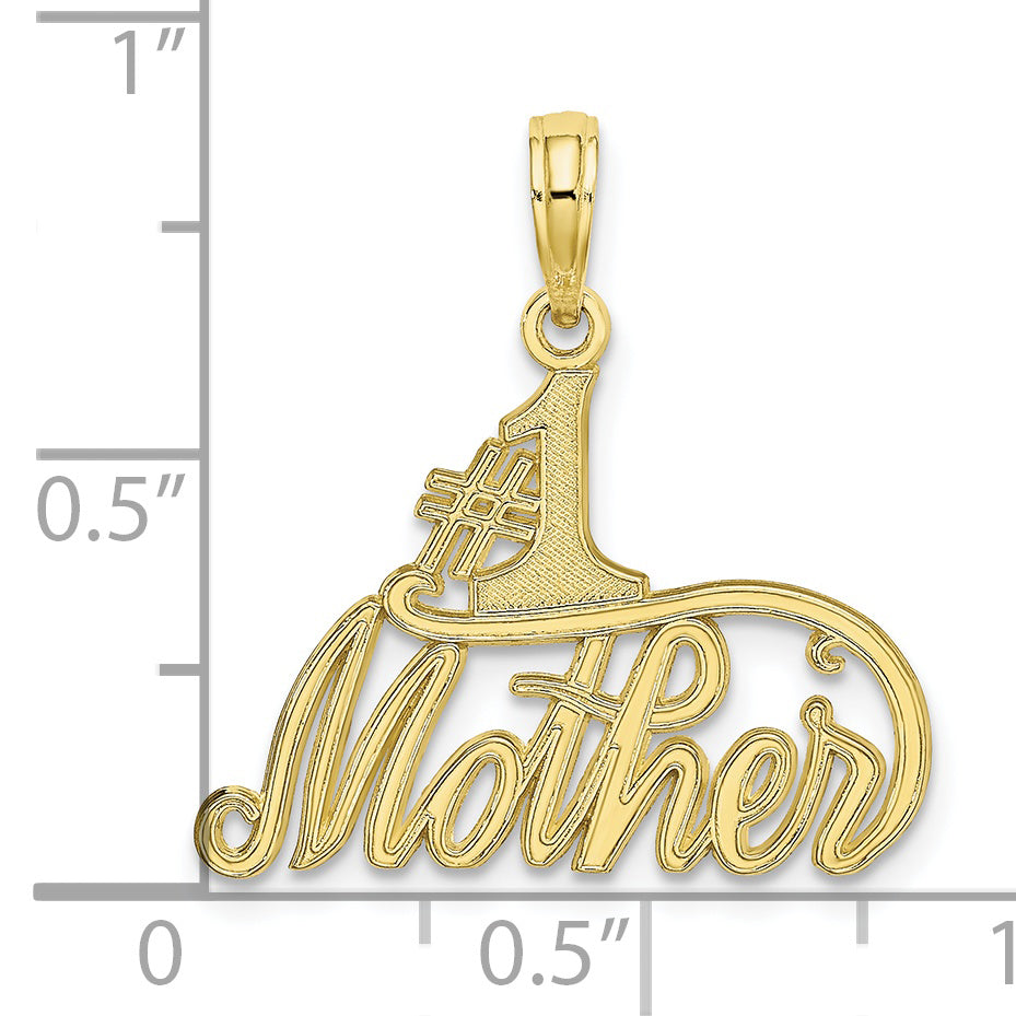 10K Yellow Gold 10K #1 Mother Pendant