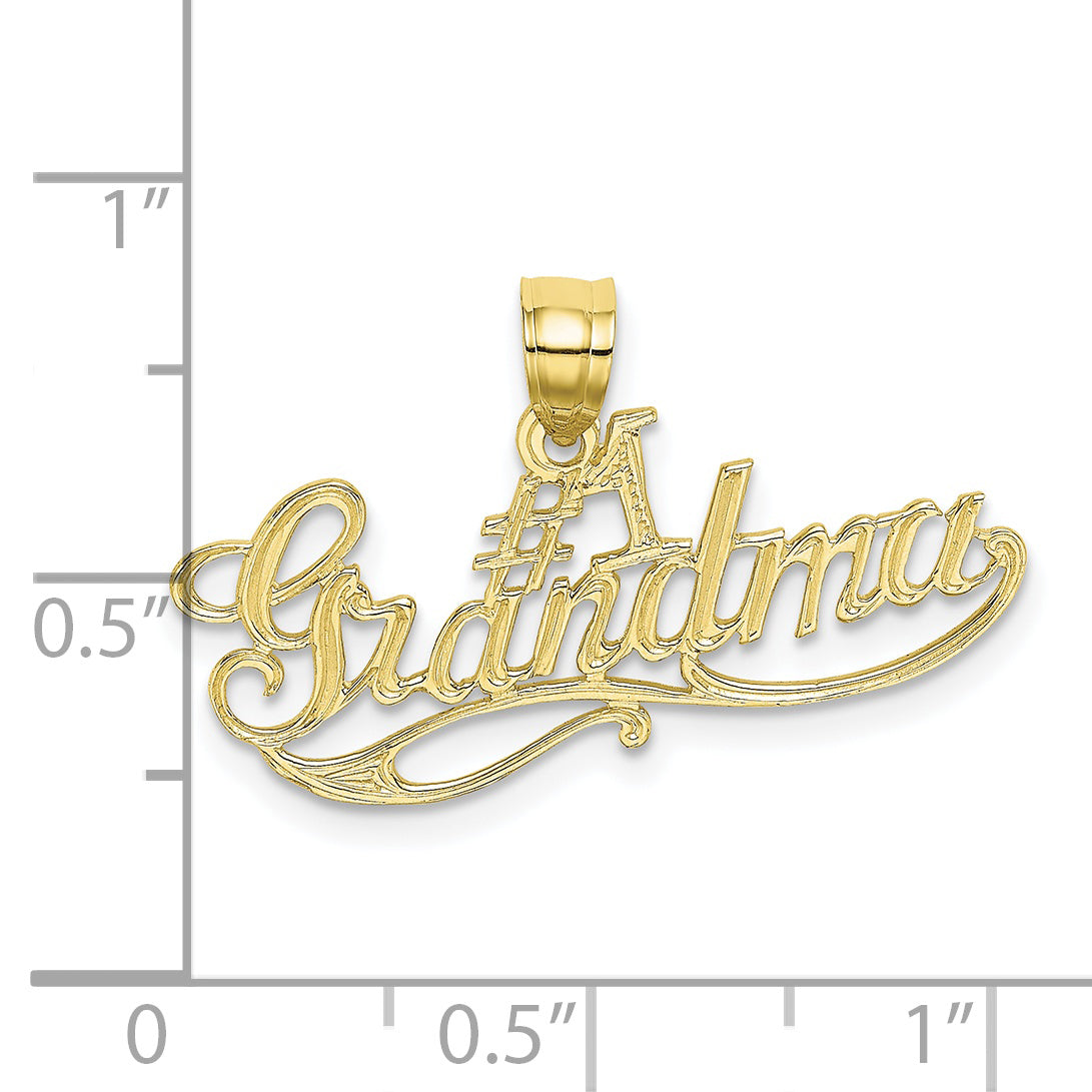 10K Yellow Gold 10K #1 Grandma Pendant