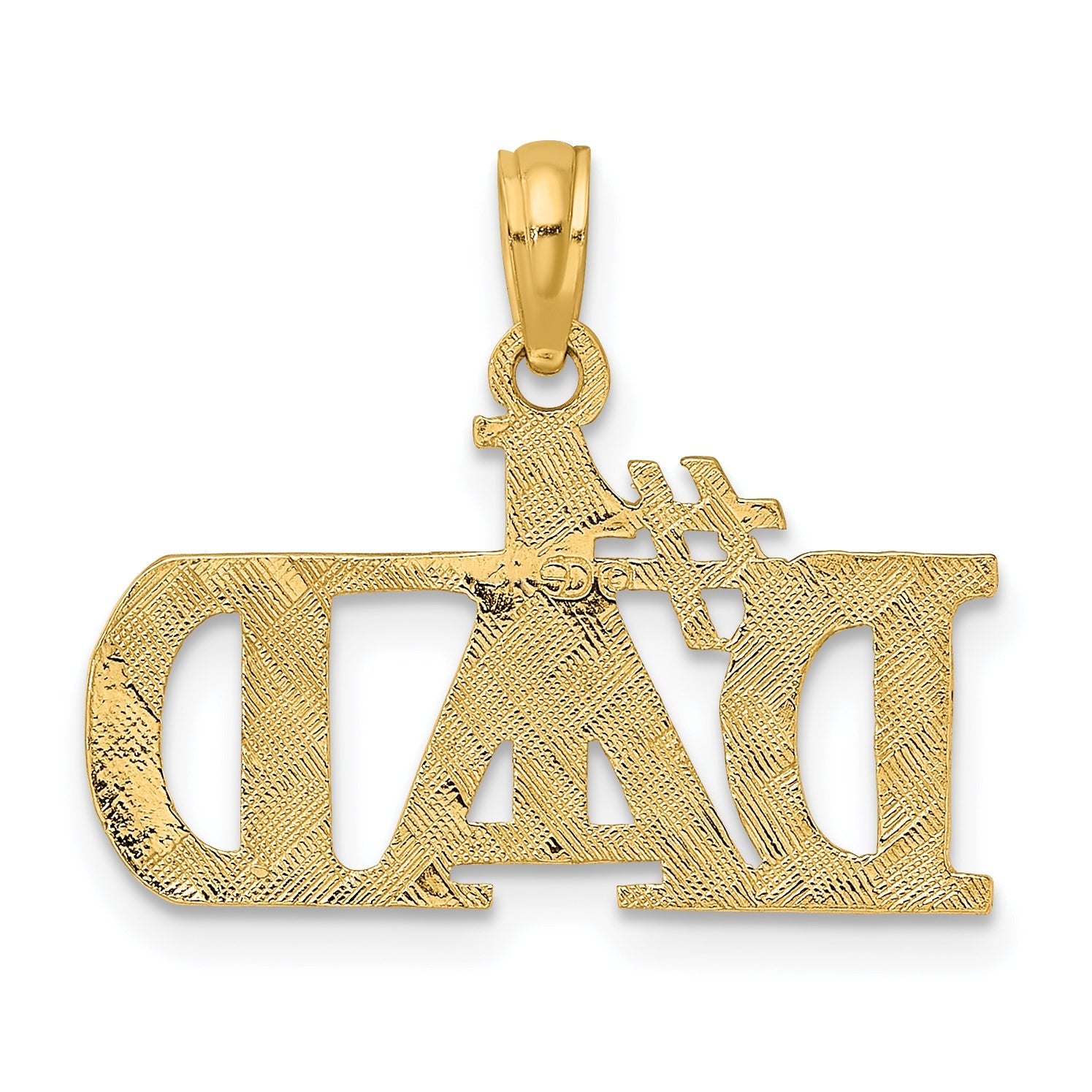 10K Yellow Gold 10K #1 Dad Pendant