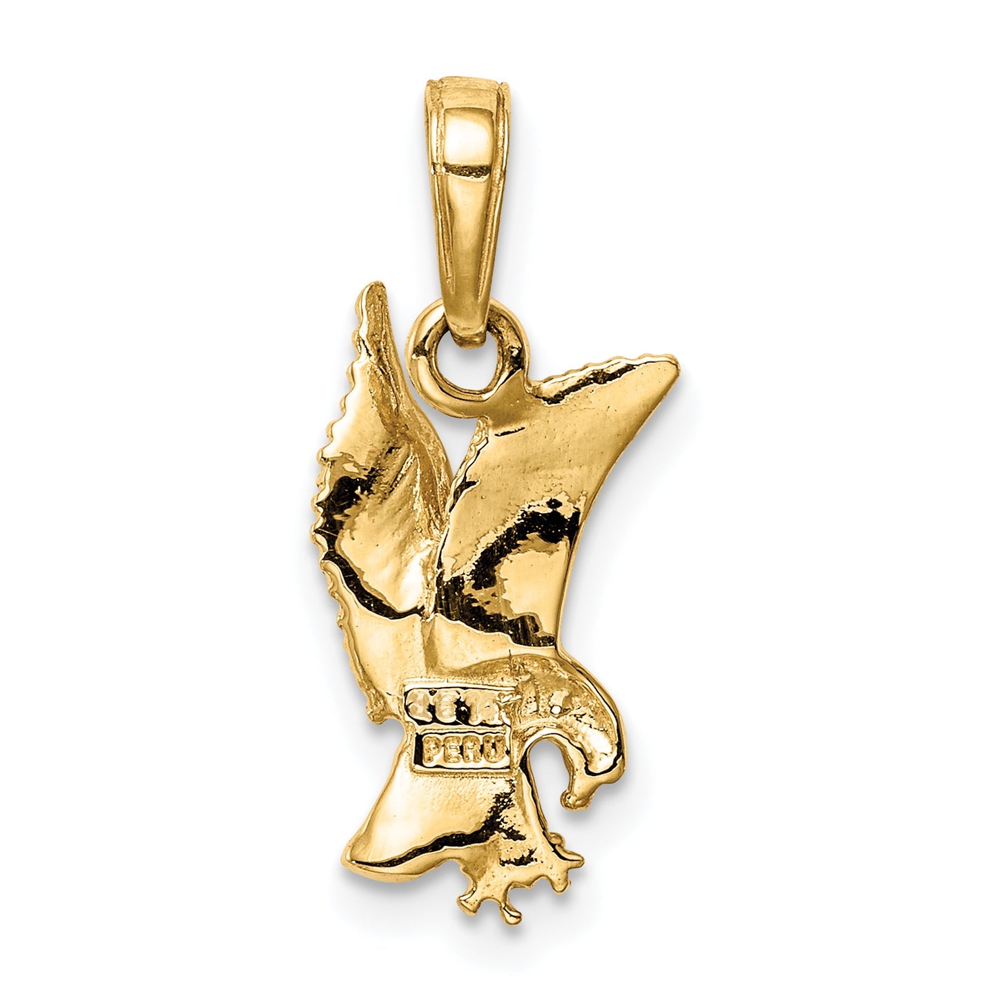 10K Yellow Gold 10K Eagle Landing Pendant