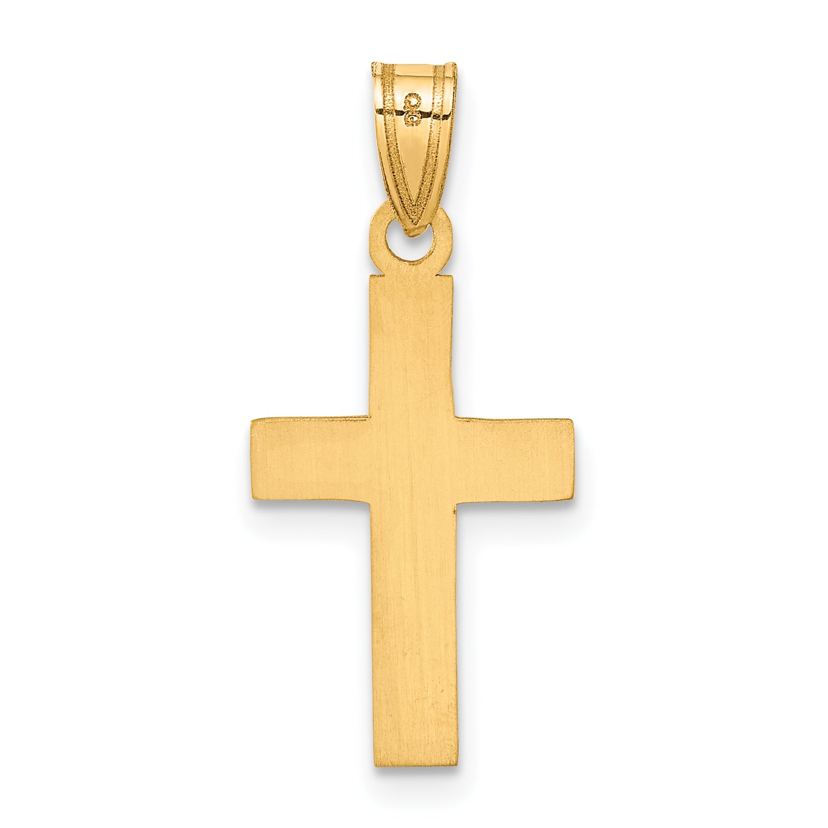 10K Yellow Gold 10K Polished Cross Charm