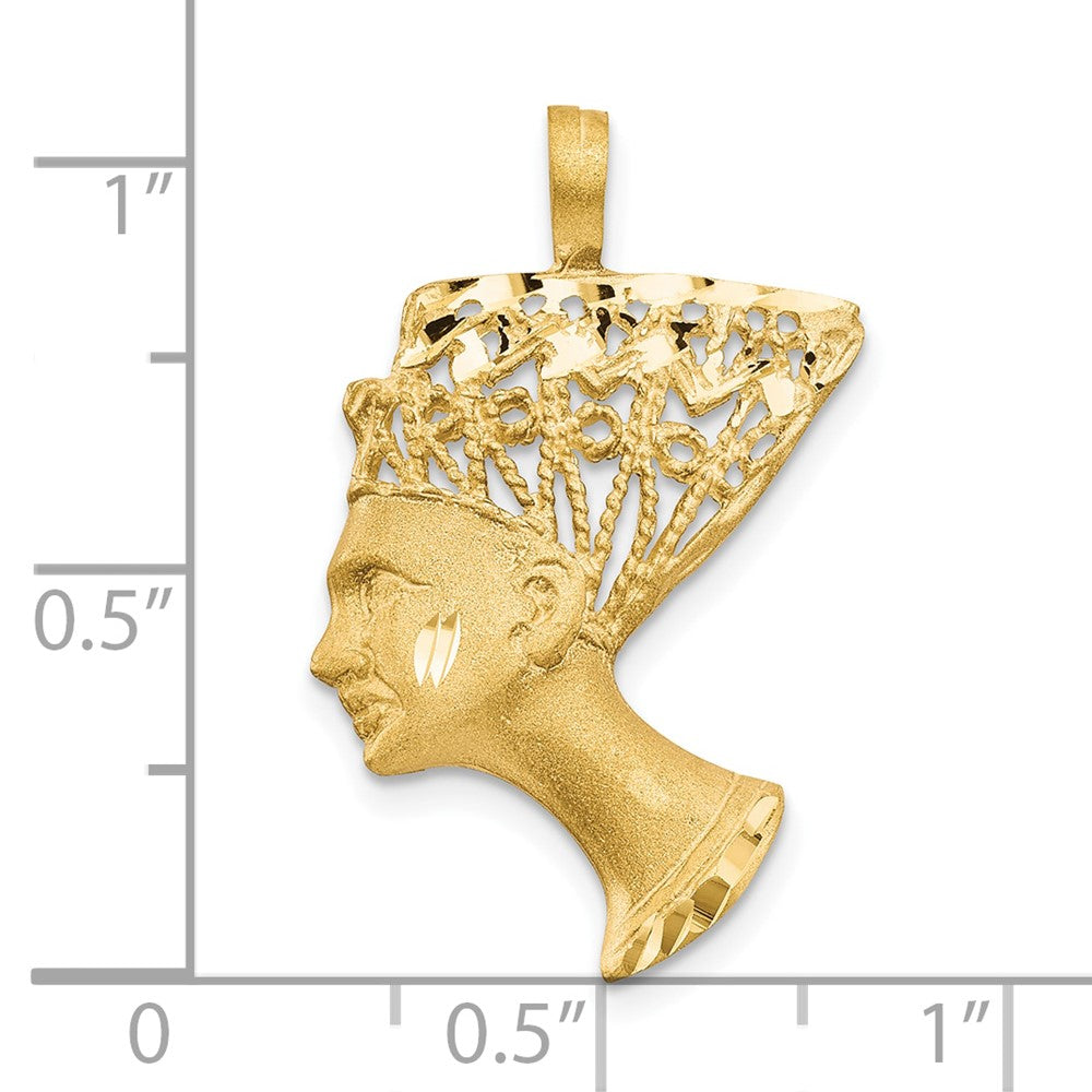 10k Yellow Gold Nefertiti Pendant