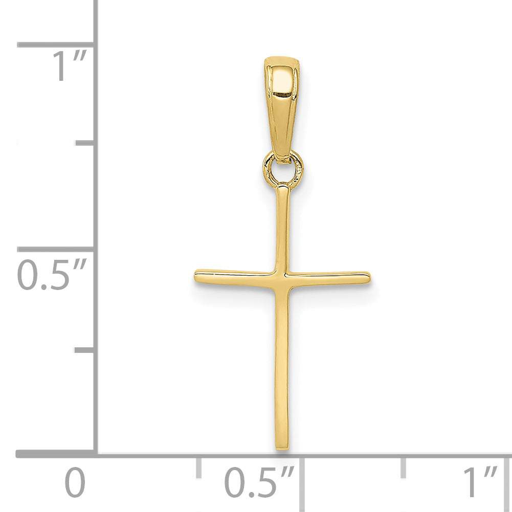 10K Yellow Gold 10K Polished Cross Pendant