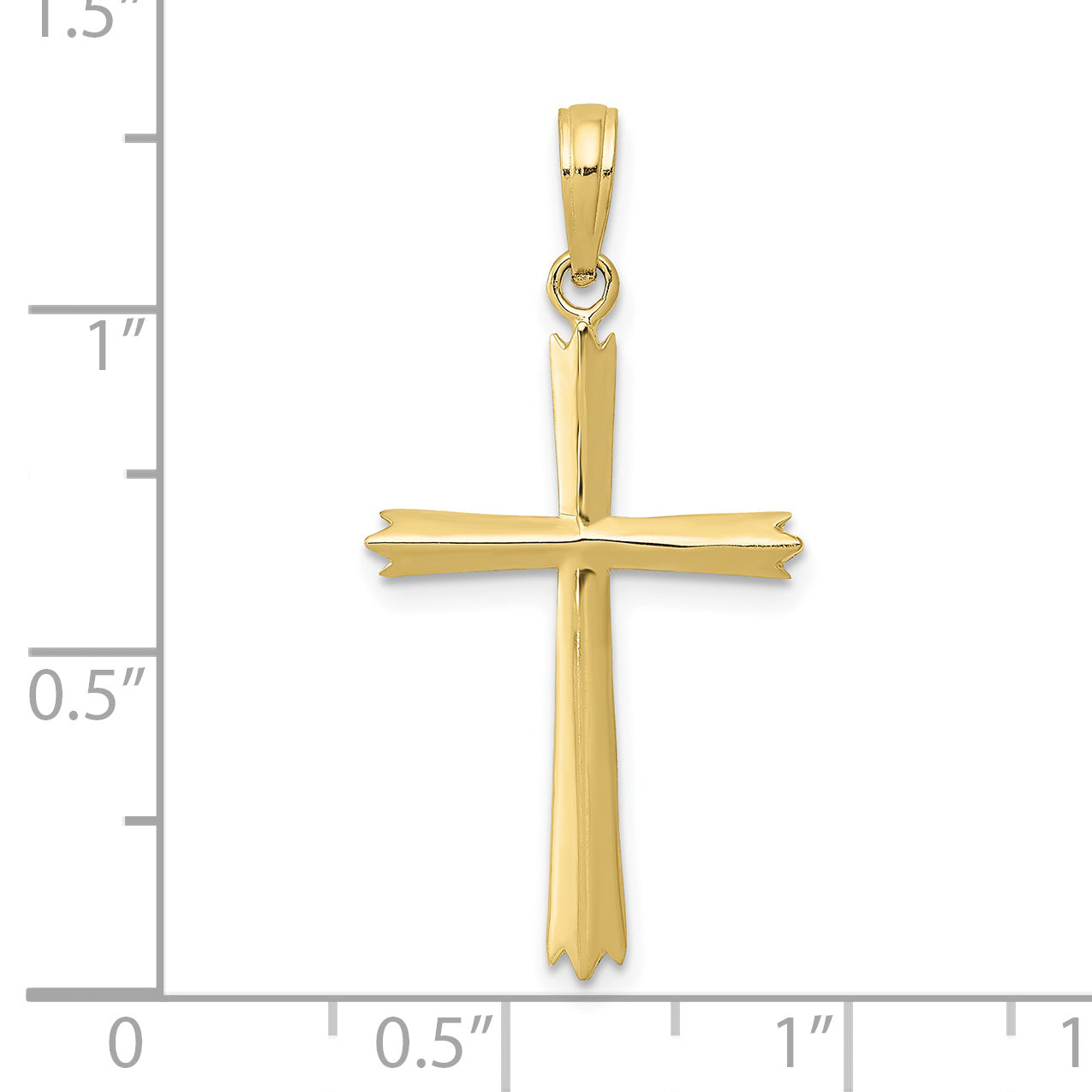 10K Yellow Gold Cross Pendant