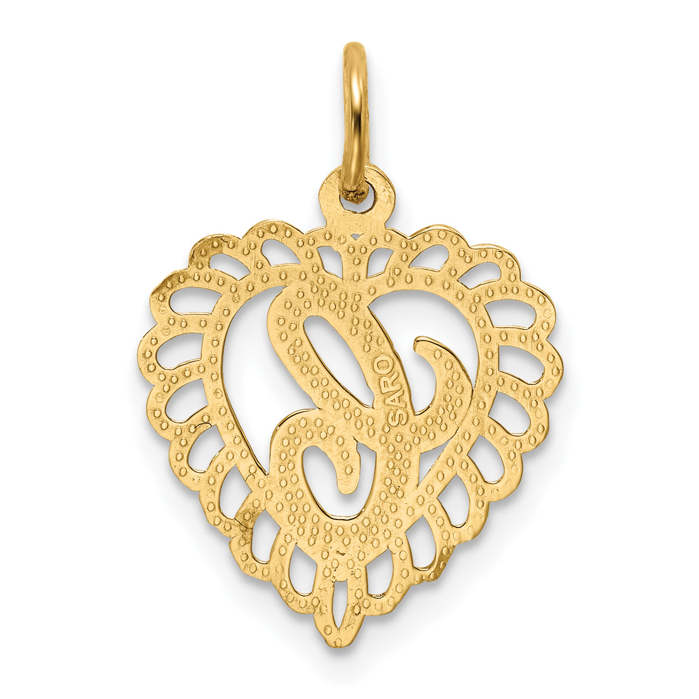 10K Yellow Gold 10Ky Initial C Charm