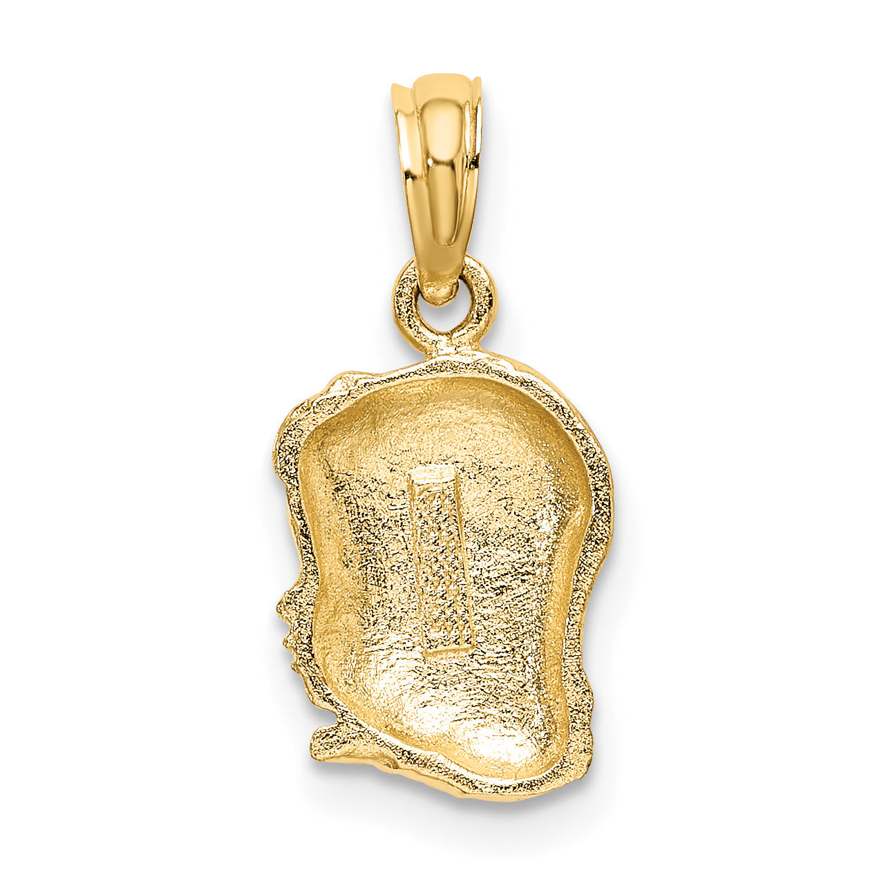 10K Yellow Gold Girl Head Charm