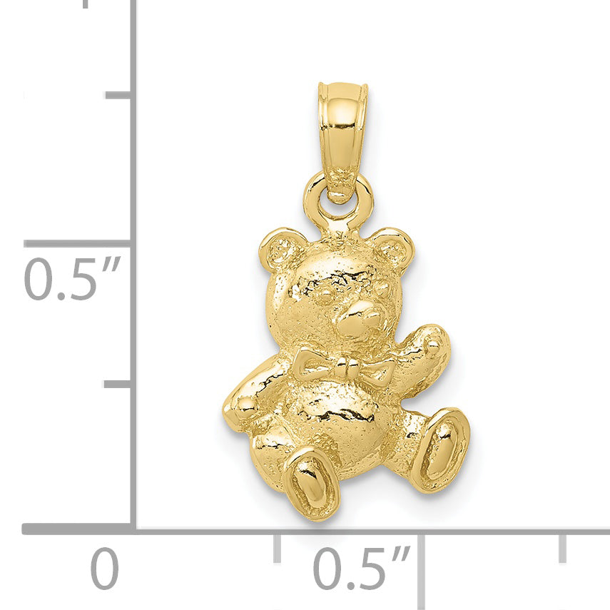10K Yellow Gold 10K Teddy Bear Charm