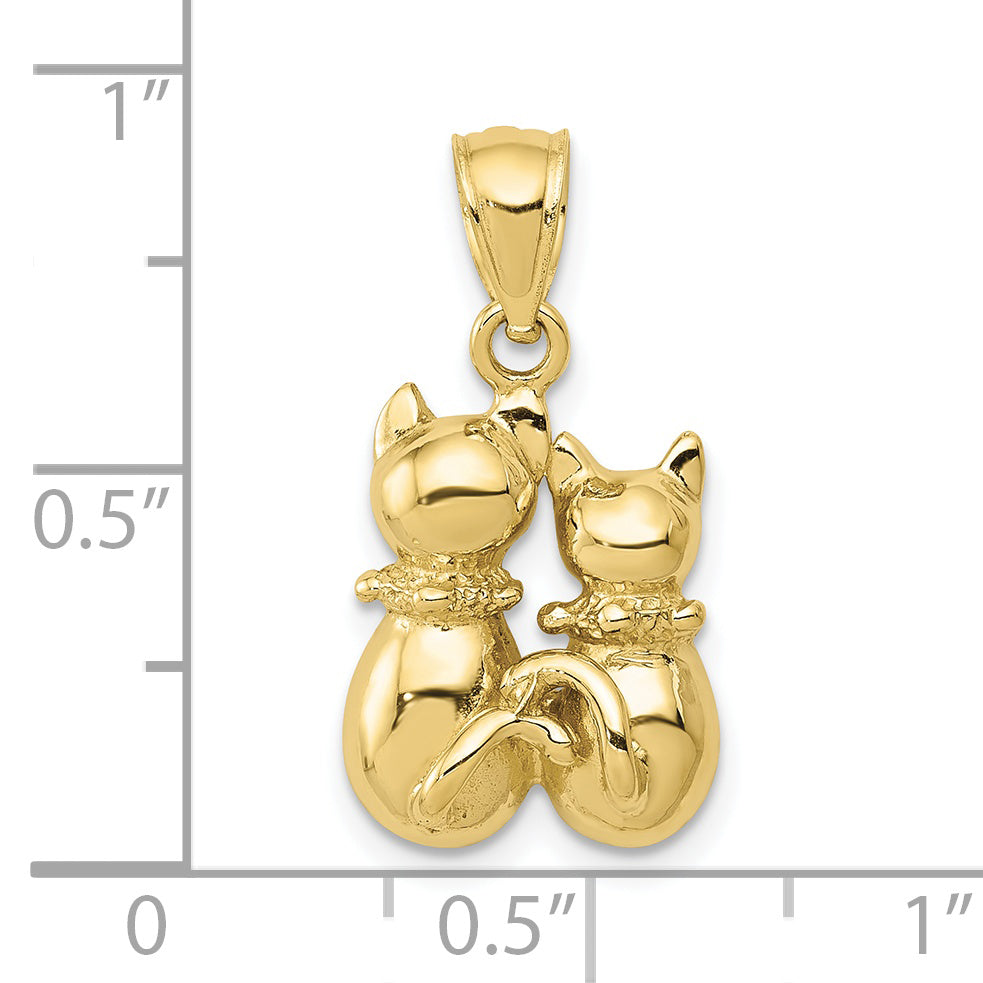 10K Yellow Gold 10K Cat Pendant