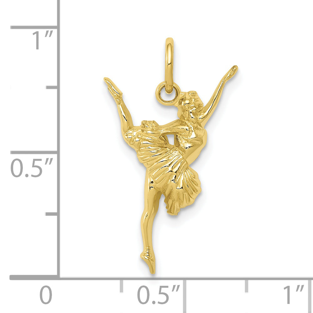 10K Yellow Gold Ballerina Charm