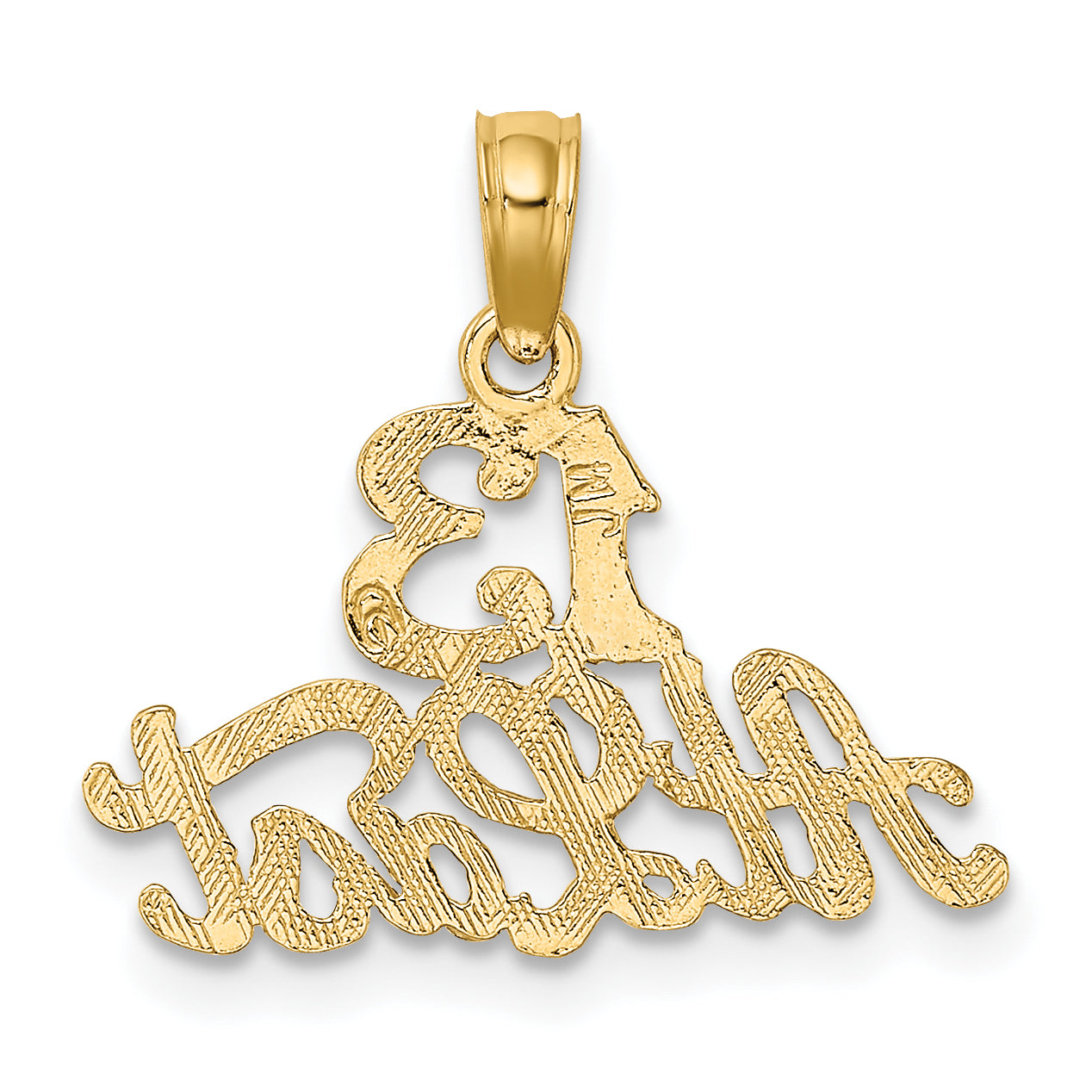 10K Yellow Gold 10K 13 At Last Pendant