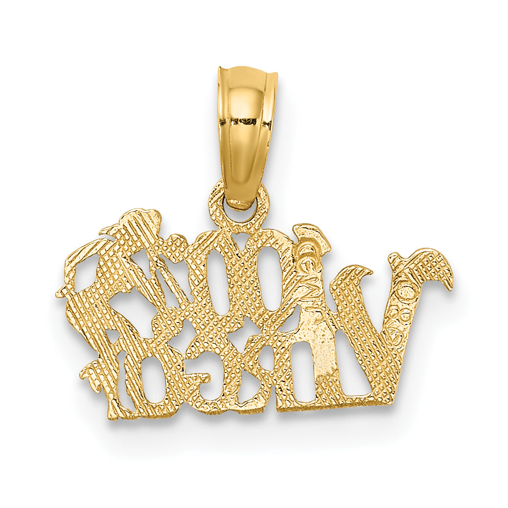 10K Yellow Gold 10K 100% Virgo Zodiac Charm