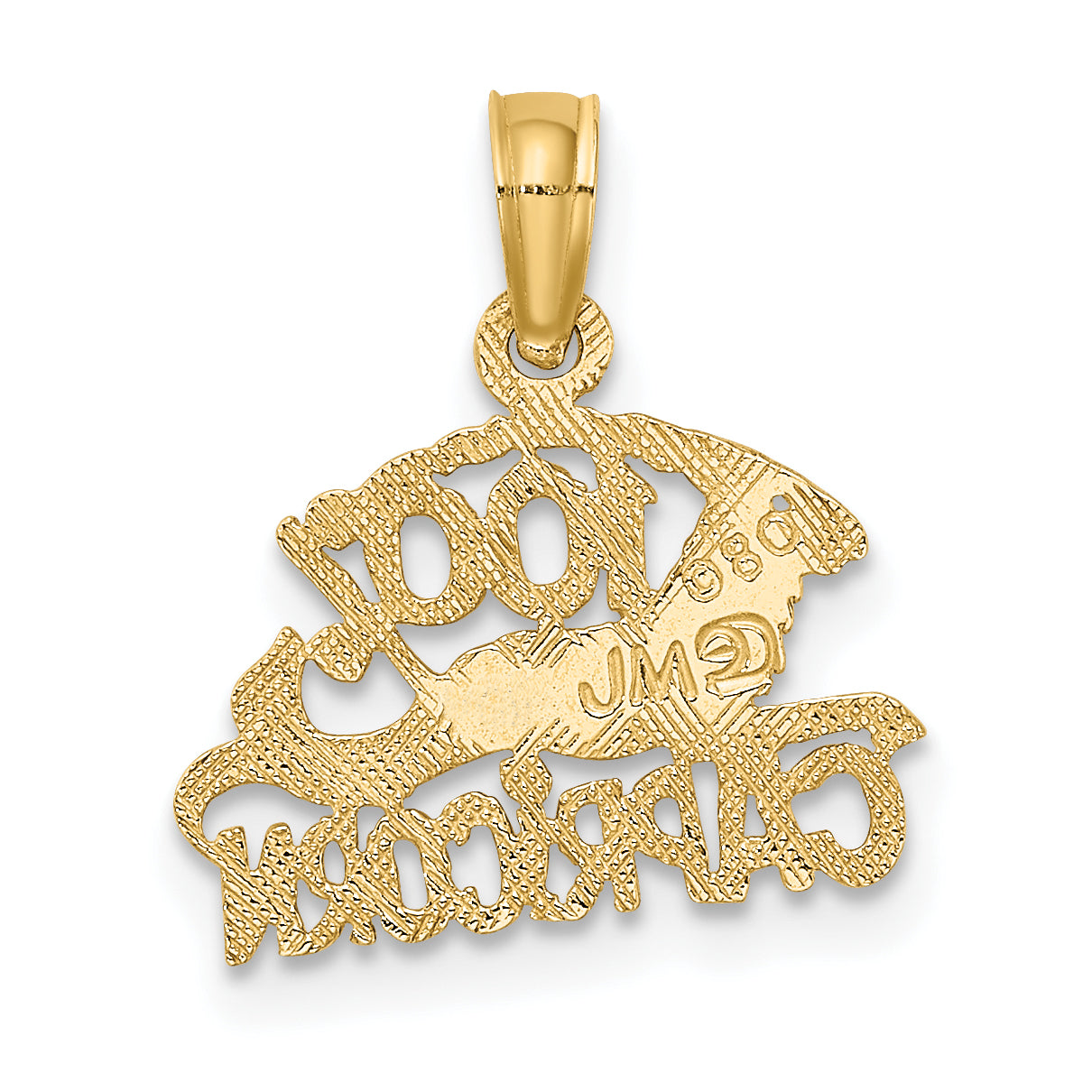 10K Yellow Gold 10K 100% Capricorn Zodiac Charm