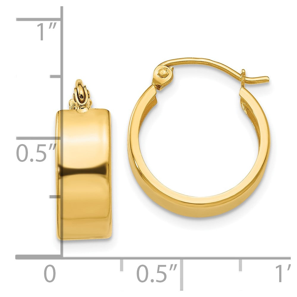 10K Yellow Gold Small Hoop Earrings