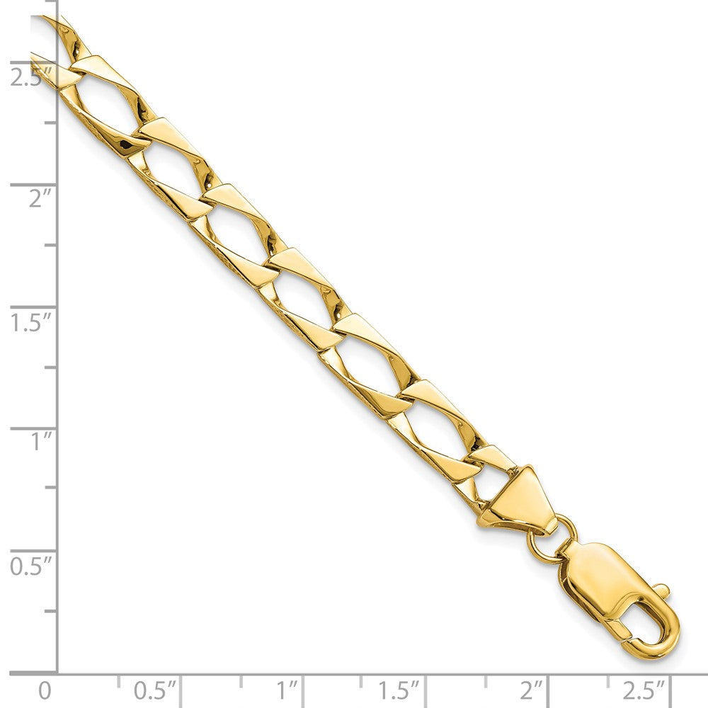 10K Yellow Gold Fancy Link Bracelet