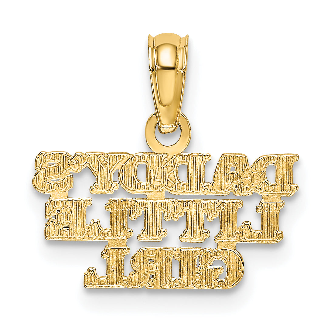 10K Yellow Gold Daddys Little Girl Charm
