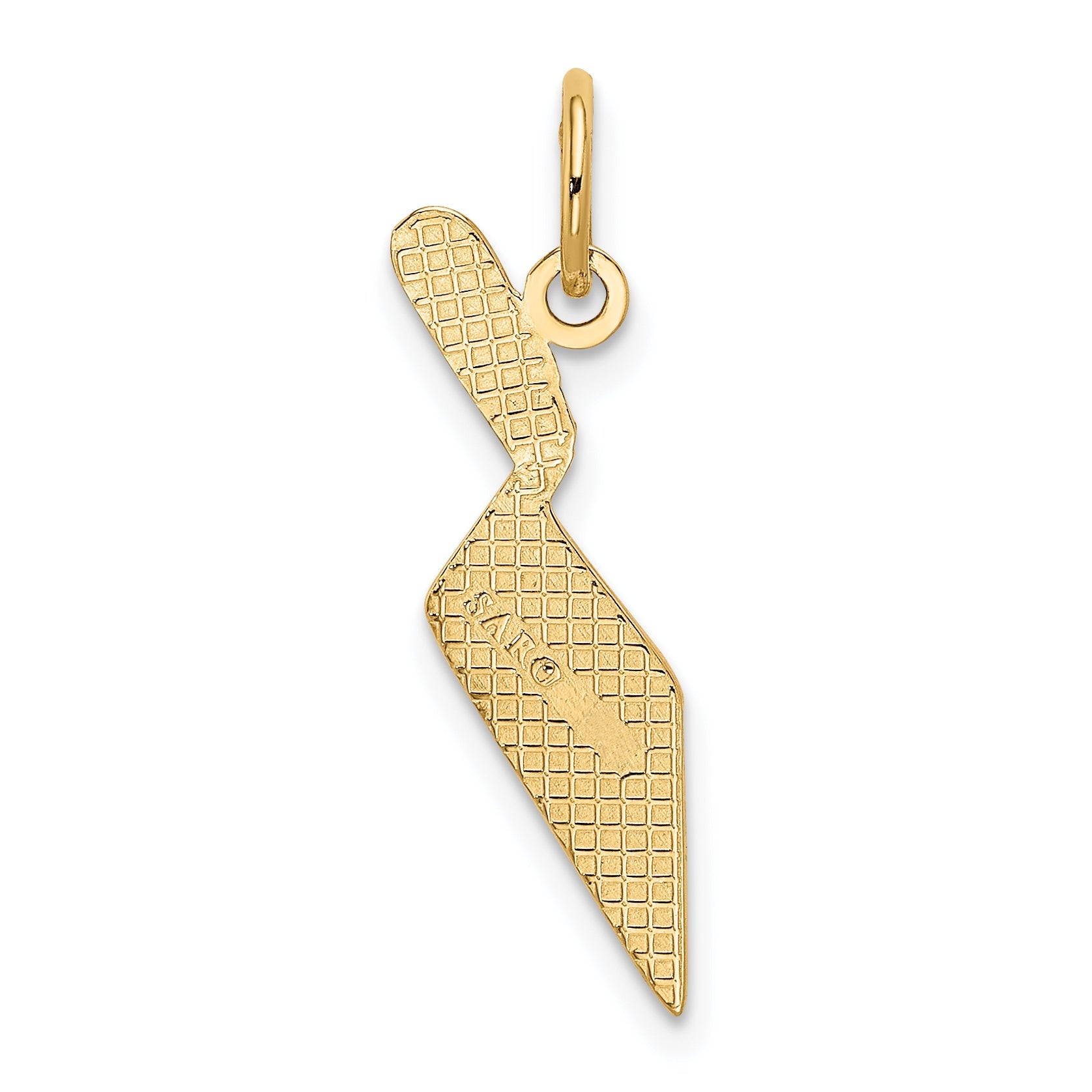 10K Yellow Gold Brick Trowel Charm