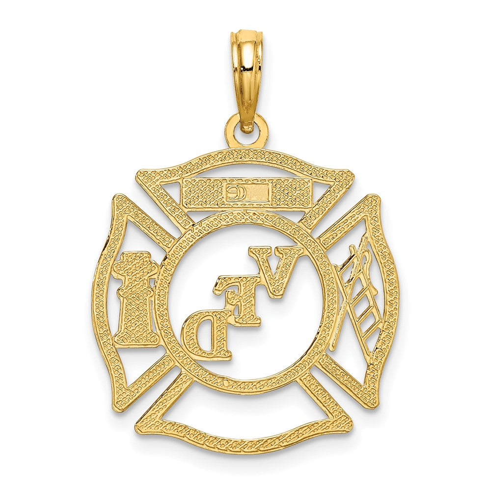 10K Yellow Gold Vfd Member Shield Charm