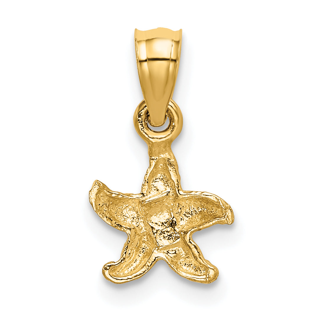 10K Yellow Gold 10K Starfish Pendant