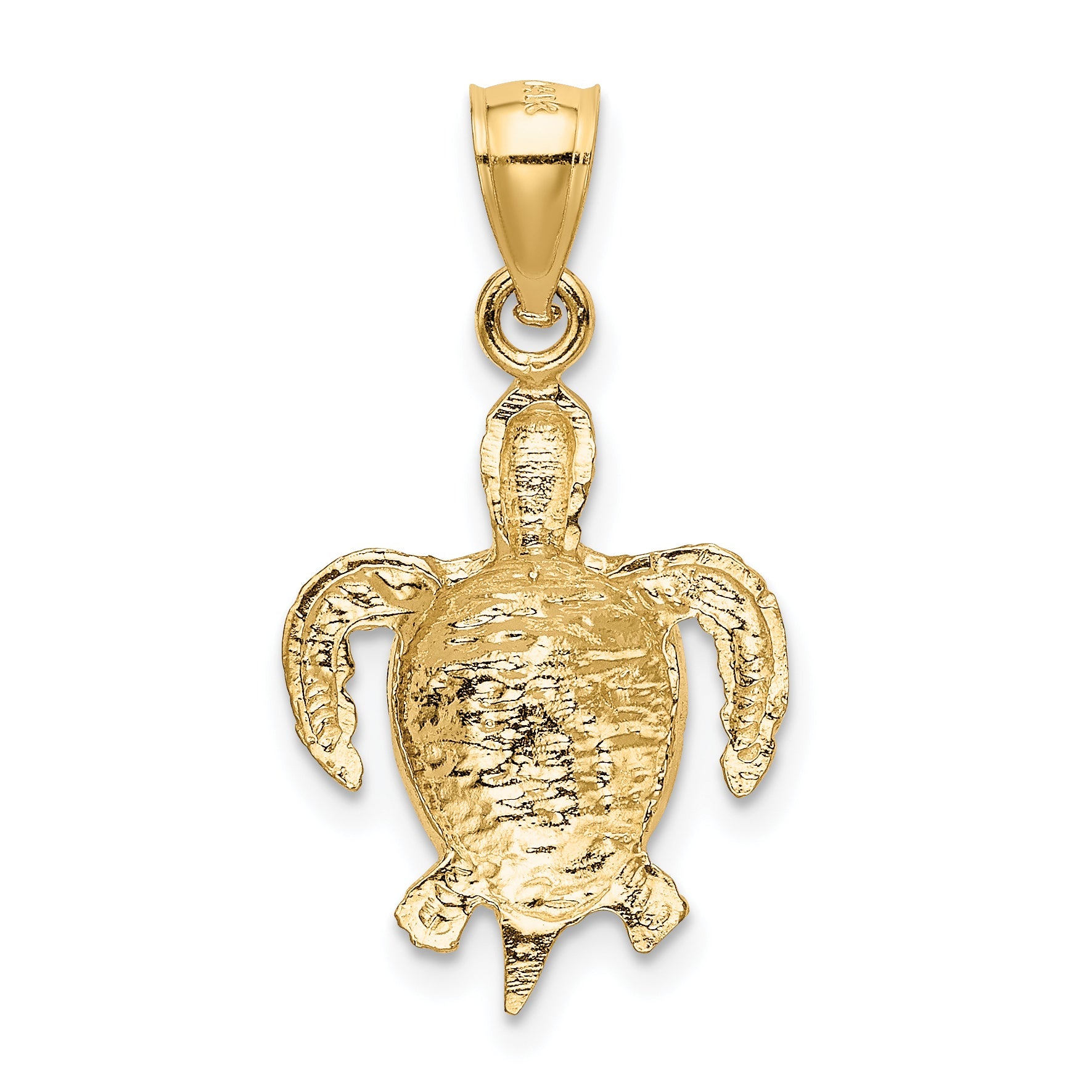 10K Yellow Gold 10K Turtle Pendant