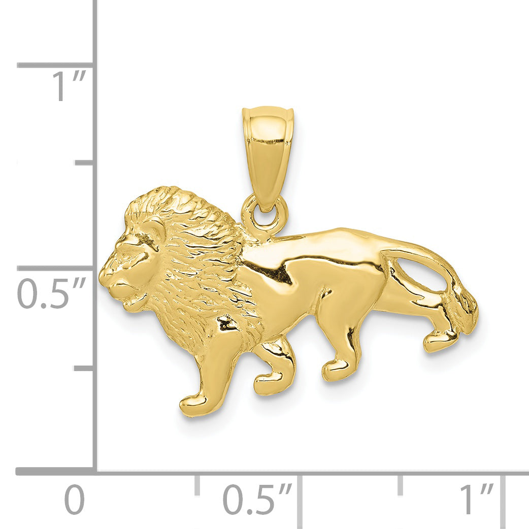 10K Yellow Gold 10K Lion Charm