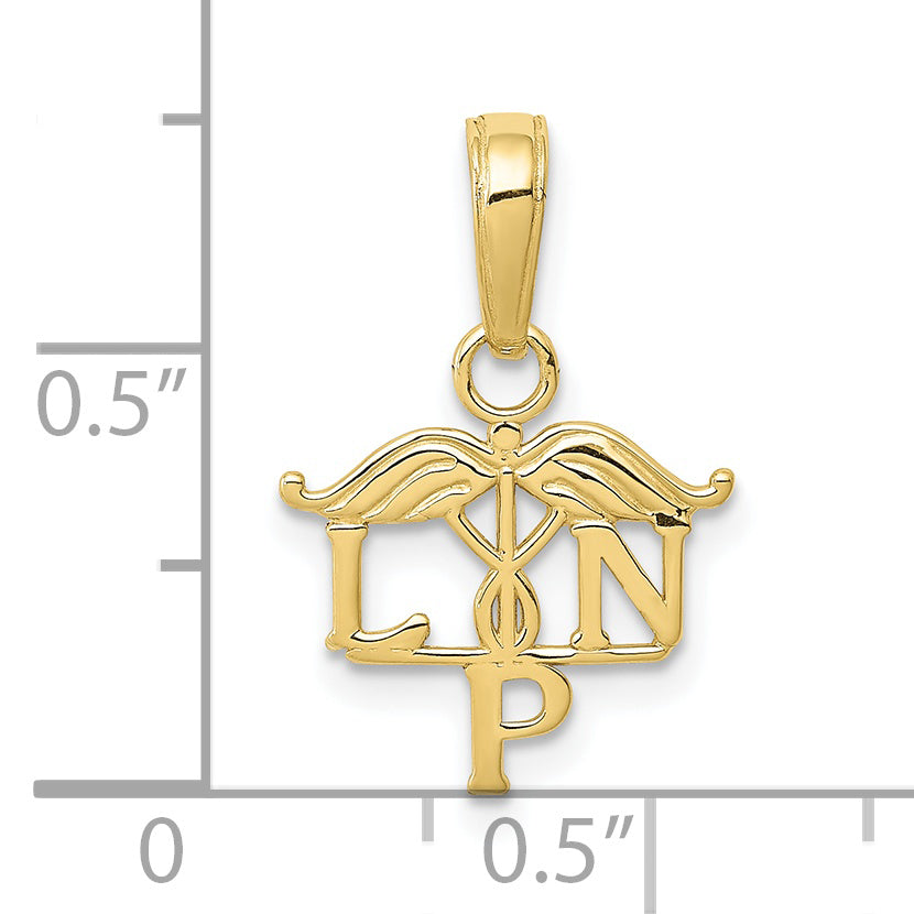 10K Yellow Gold 10K Lpn Symbol Pendant