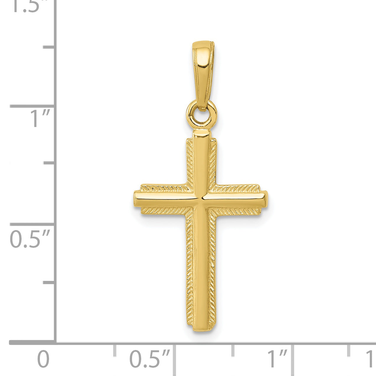 10K Yellow Gold Cross Pendant