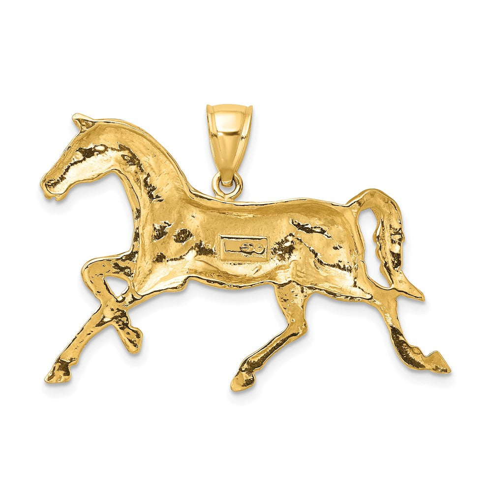 10K Yellow Gold 10K 2-D Polished Horse Charm