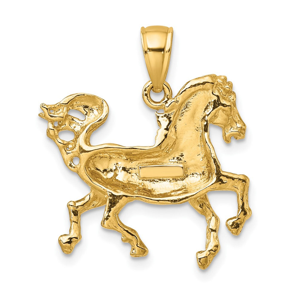 10K Yellow Gold 10K 2-D Horse Charm