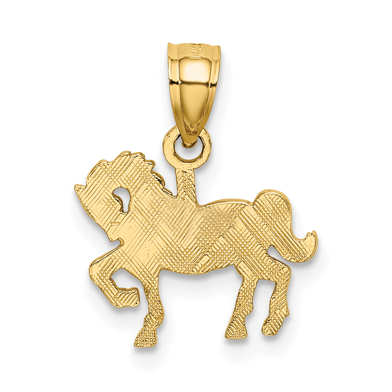 10K Yellow Gold 10K Carousel Horse Charm