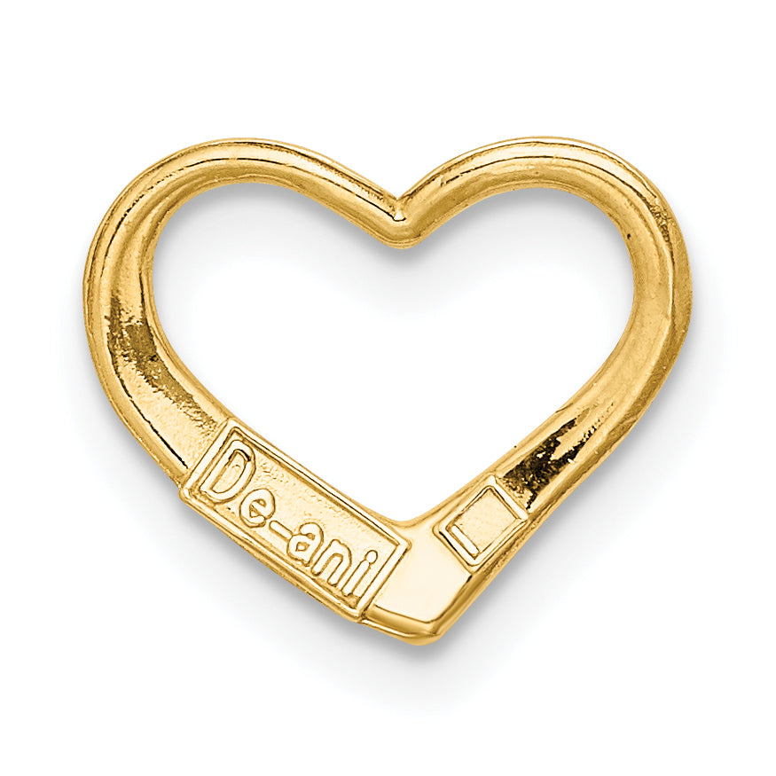 10K Yellow Gold 10K Floating Heart Charm