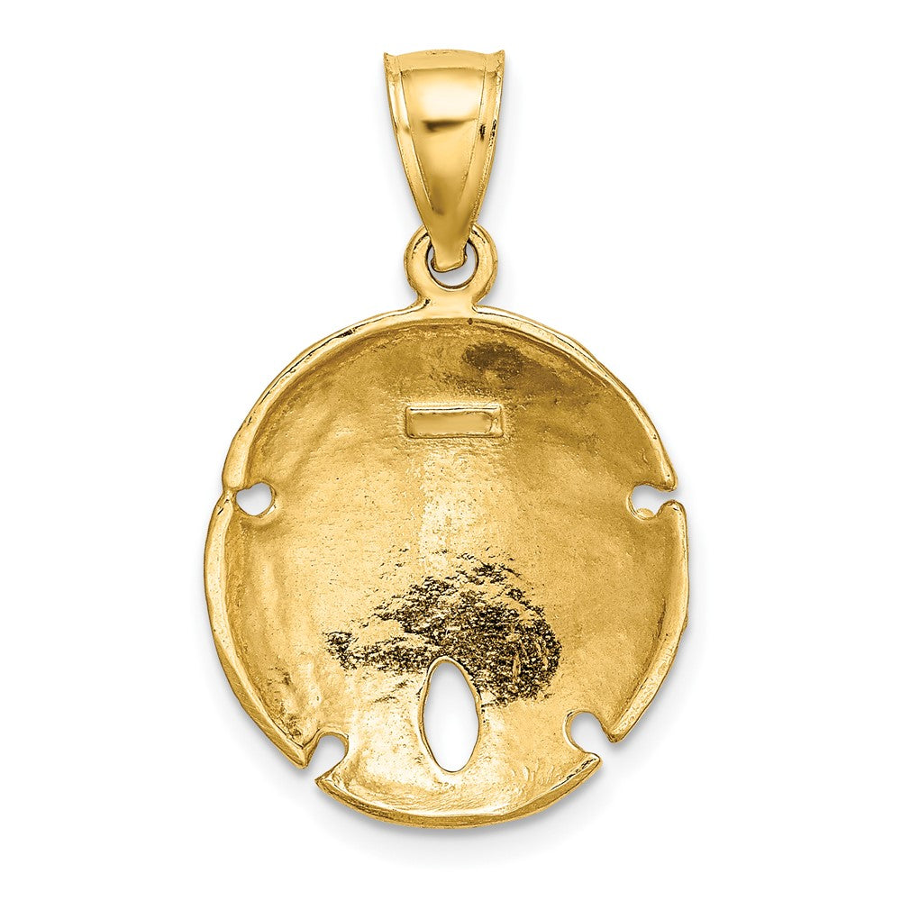10K Yellow Gold 10K 2-D Sand Dollar Charm
