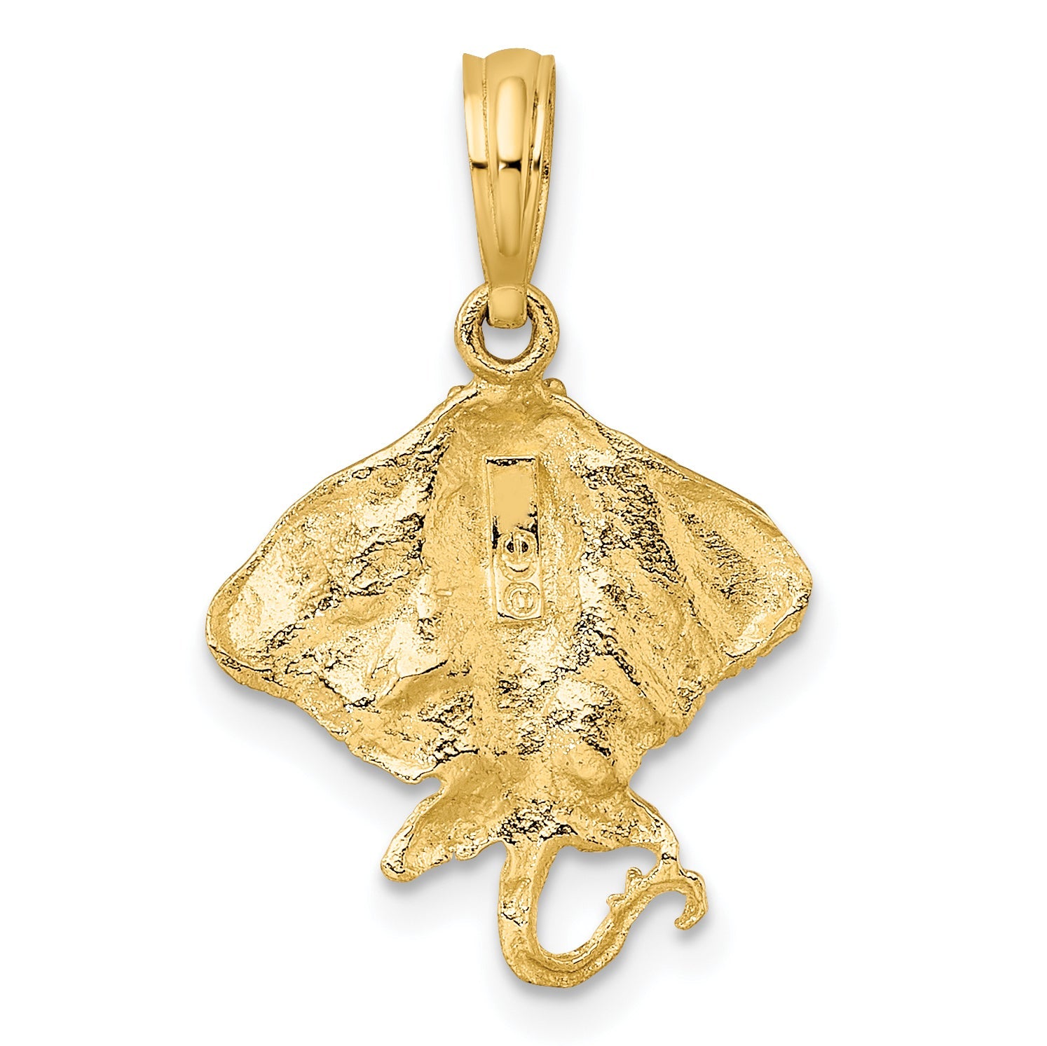 10K Yellow Gold 10K 2-D Stingray Charm