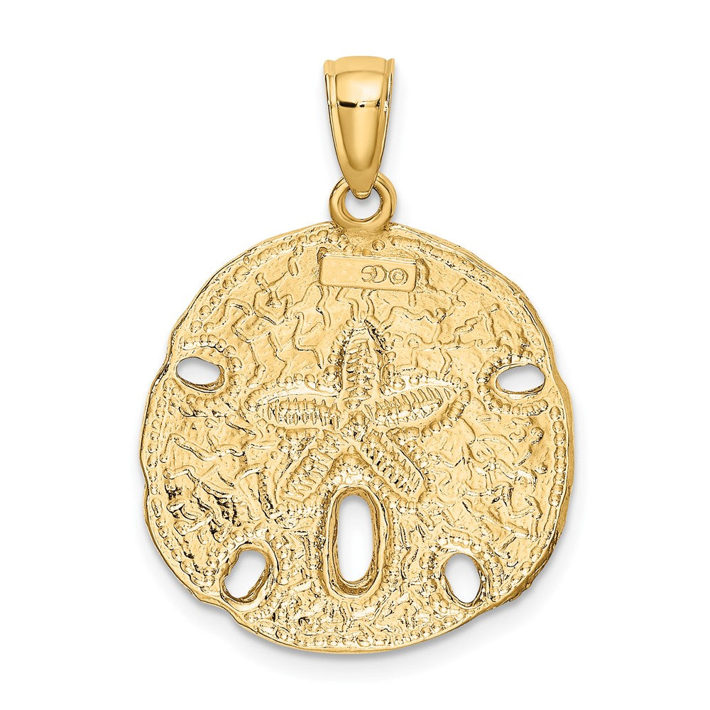 10K Yellow Gold 10K Polished Sand Dollar Charm