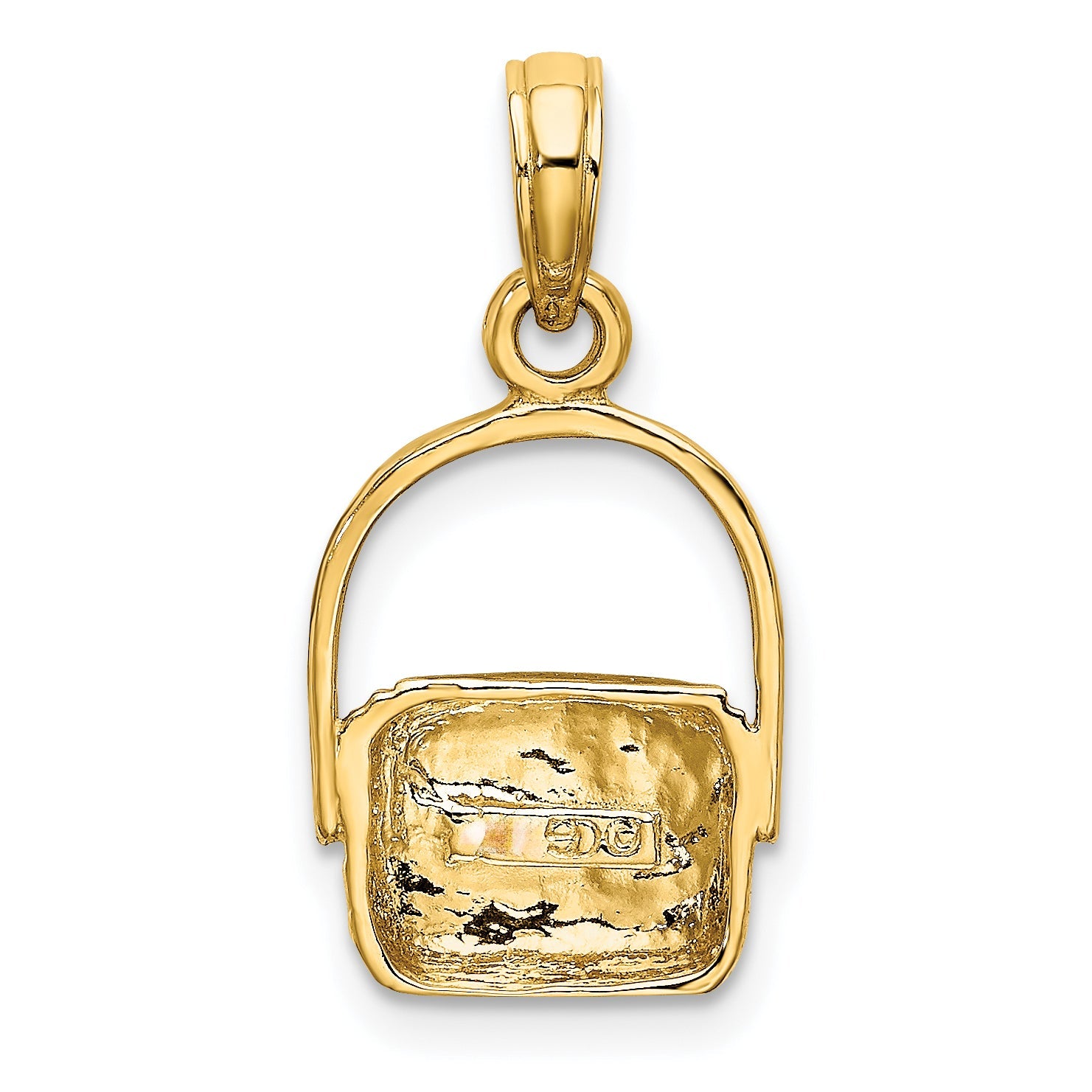10K Yellow Gold 10K 2-D Nantucket Basket Charm