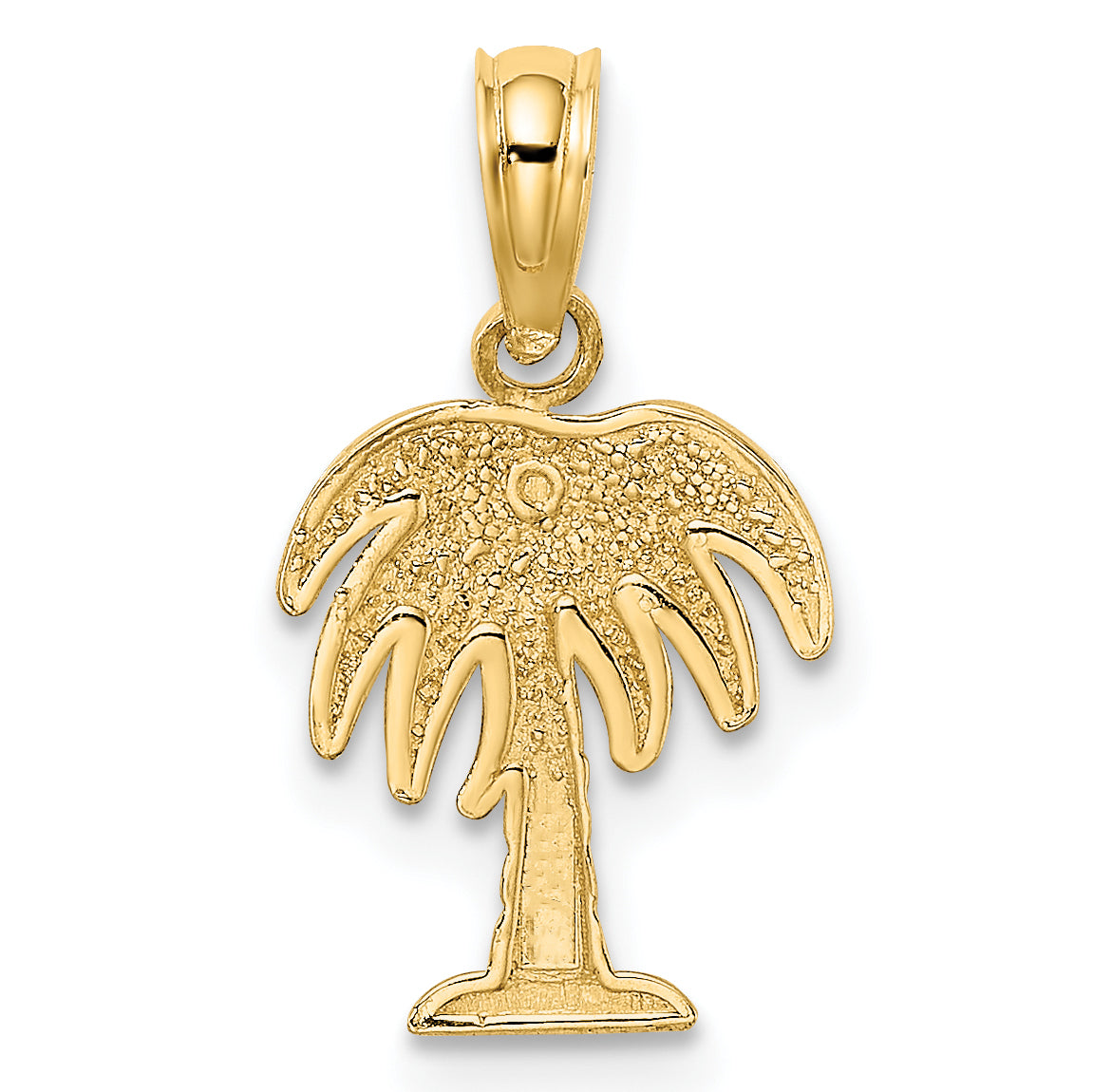 10K Yellow Gold 10K Charleston Palm Tree Charm