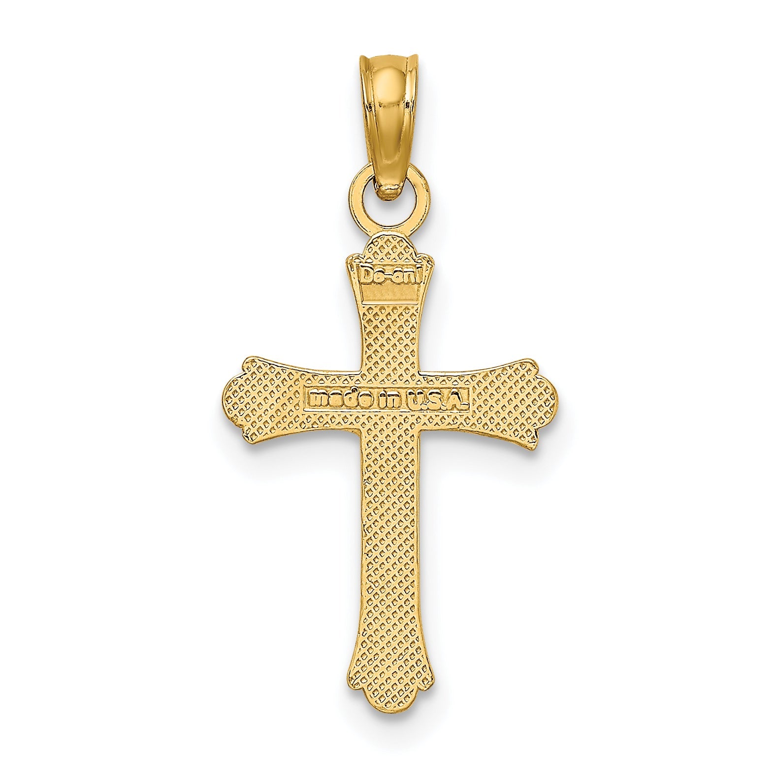 10K Yellow Gold 10K Polished Cross Charm
