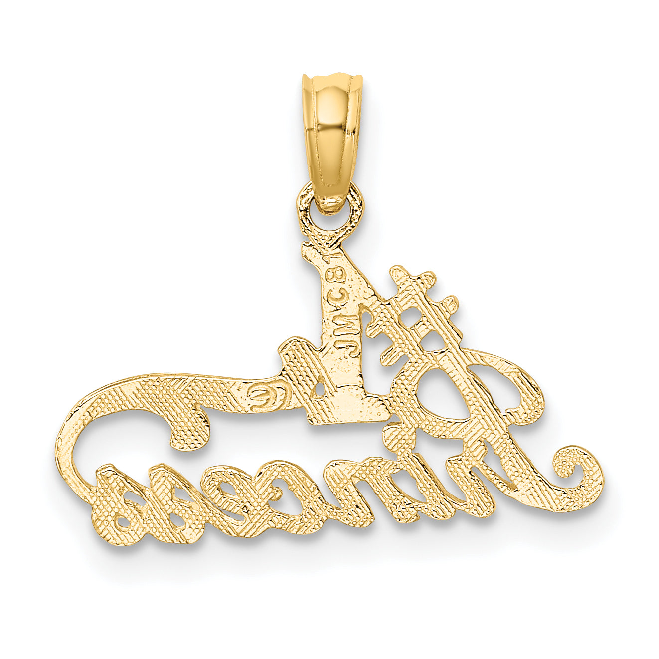 10K Yellow Gold 10K #1 Princess Charm