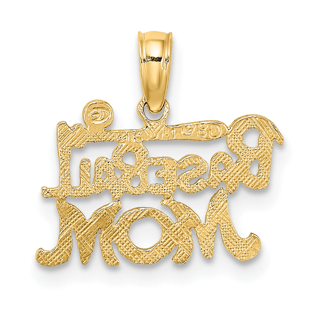10K Yellow Gold 10K Baseball Mom Charm
