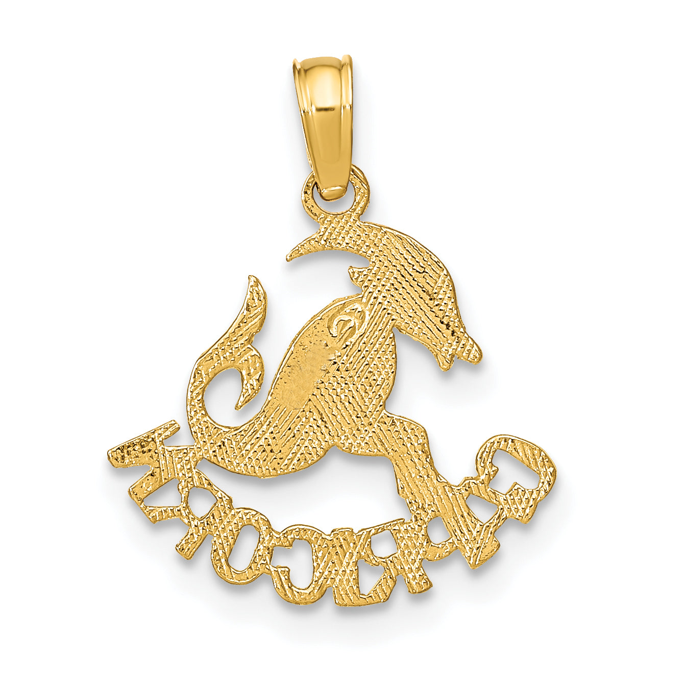 10K Yellow Gold 10K Capricorn Zodiac Charm