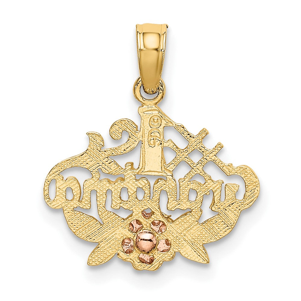 10K Two-Tone 10K Two-Tone #1 Grandma W/ Flower Charm