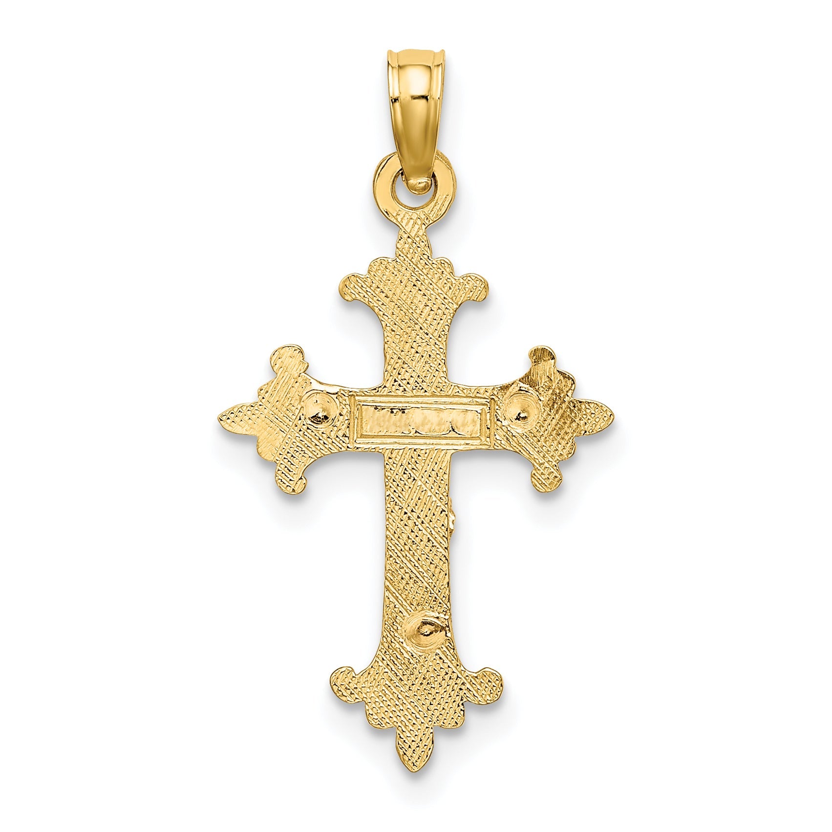 10K Two-Tone 10K Two-Tone Crucifix Charm